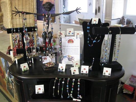 Acacia Jewelry - Made from recycled magazines in Africa.