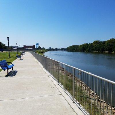 about 850 linear feet of fencing for visitors to view the river