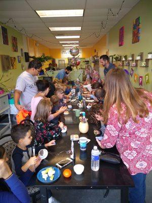 The clay care hosted our son's birthday party, so much fun!