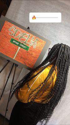 Medium goddess box braids