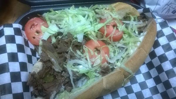 Philly cheese steak with the works!