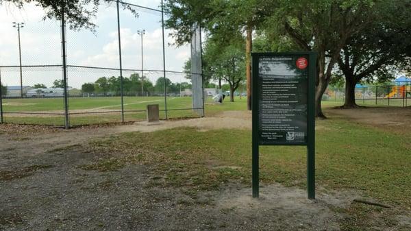 Baseball field with 2 bleachers