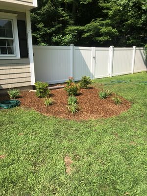 New planting installation in Newtown, CT