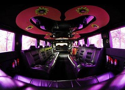 14 passenger hummer interior