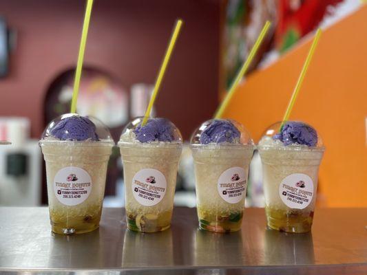 Yummy donuts.Yummy Halo Halo