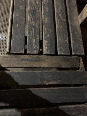 This sauna has not been cleaned for years