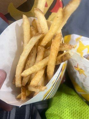 These fries are so old they taste so disgusting