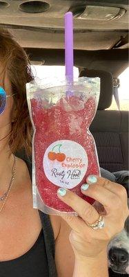 Cherry wine slushee