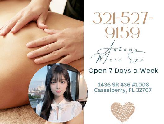 Here at Autumn Moon Spa, we are a proud Asian Spa located in Casselberry, FL!