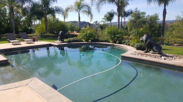 Home and pool inspection at this beautiful home in Poway.