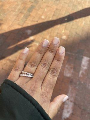 Neutral gel mani!!