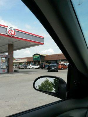 This place is awesome. The machines or pumping gas are really nice. They got squeegees and hand sanitizer out by the pumps.