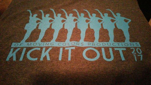 Love the t-shirt for Of Moving Colors - Kick It Out 2017 production