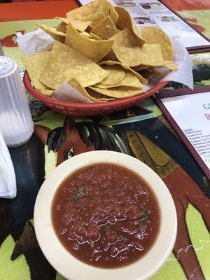 Chips and salsa.