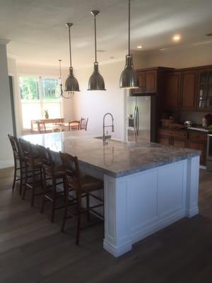 Brand new kitchen island