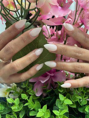 Natural look dip nails