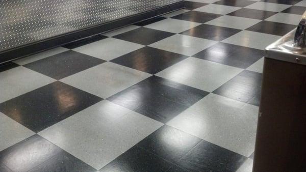 Commercial VCT tile job.