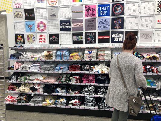 T shirt wall