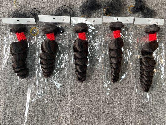 Loose wave bundles 22-30"