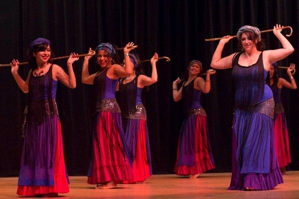 Tarifa's Belly Dance Class performs Assaya number at 2016 Recital.