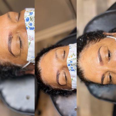 Ombre microblading + shading