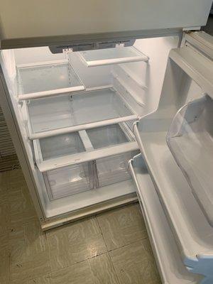 Inside the fridge!