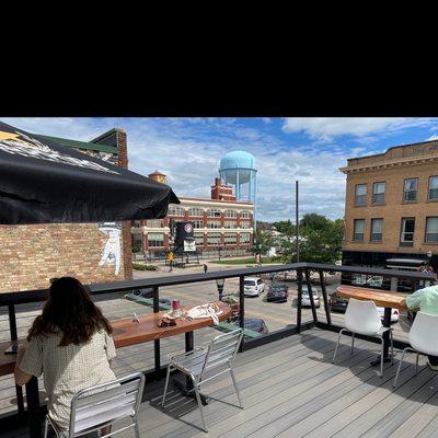 Rooftop seating