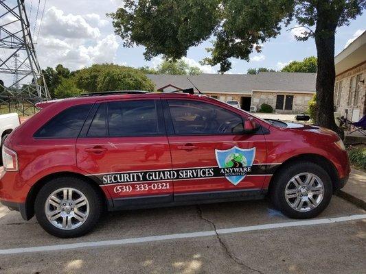 AnyWare Security LLC now have  Patrol cars.