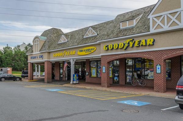 Outside view of our Herndon location. Visit us online at http://bit.ly/1VBalkf. Hogan & Sons Tire and Auto - Quality Auto Repair.