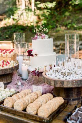 Wedding desserts | By Luke Cunningham of 1985Luke Photography