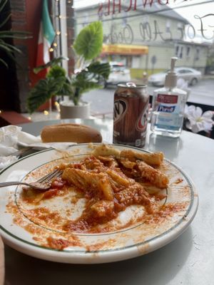 Excellent rigatoni a la Nonna & chicken Parm