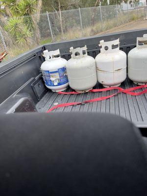 Our propane tanks