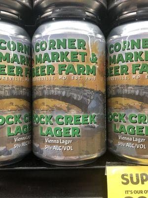 Corner market branded beer, way to go..