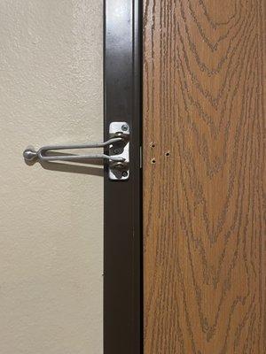 Broken door lock