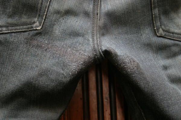 example of after denim repair