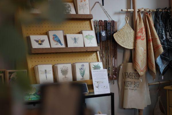 Seeded Cards and Hand Knotted Mala Beads