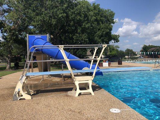 diving board and slide