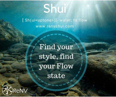 Shui- water; flow...