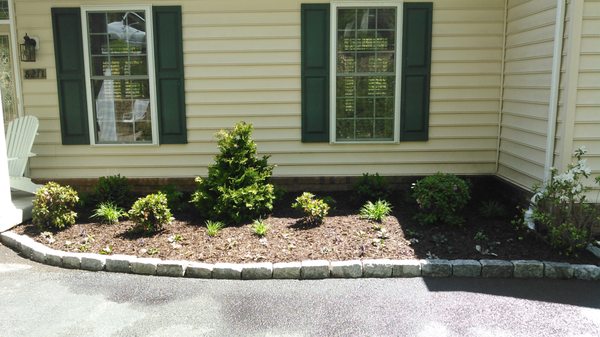 Cobblestone Edging New Plants