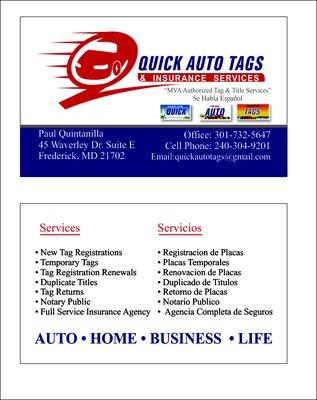 Quick Auto Tags & Insurance Services LLC