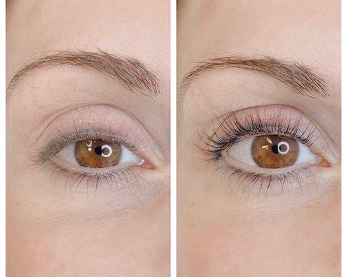 Lash Lift Before and After