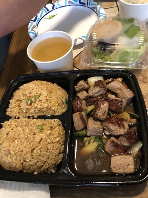 Steak Habachi with fried rice