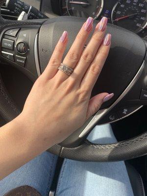 Shiny shiny gel nails!