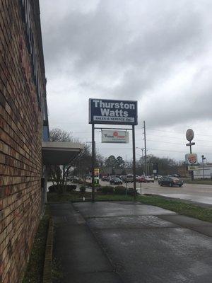 Thurston Watts sign