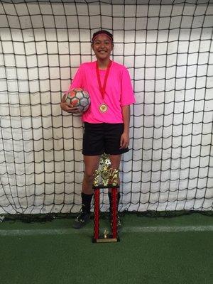 Hazel Iniguez #10  Madera Stryker 1st champions U12 girls 2018