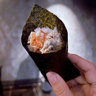 Lobster with Crab Handroll