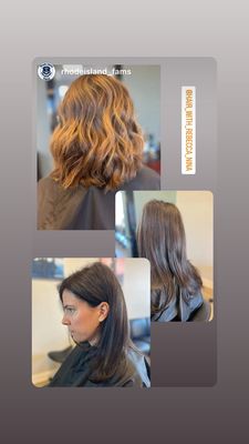 One process color w gloss and full balayage