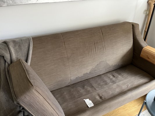 Sofa that was damaged due to leak