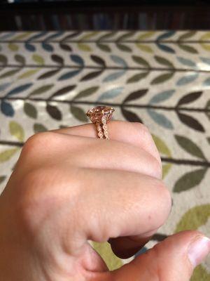 Stephen made an alteration to my engagement ring so my wedding and could fit snugly against it.