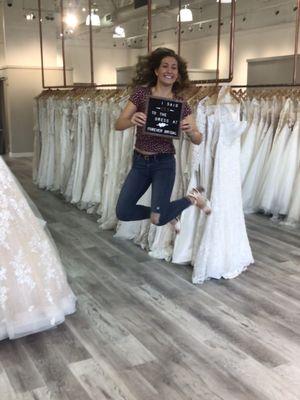 She said "Yes" to the Dress at Forever Bridal